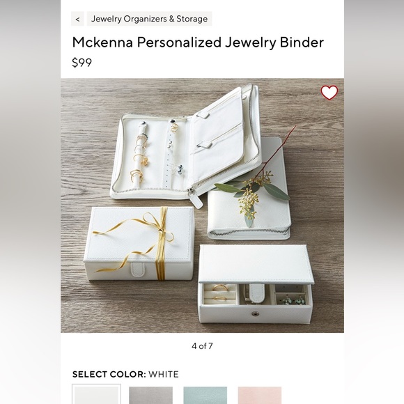 Pottery Barn Jewelry Pottery Barn Mckenna Jewelry Binder Poshmark